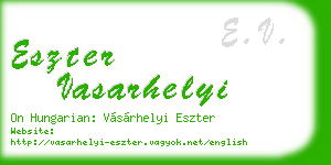 eszter vasarhelyi business card