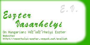 eszter vasarhelyi business card